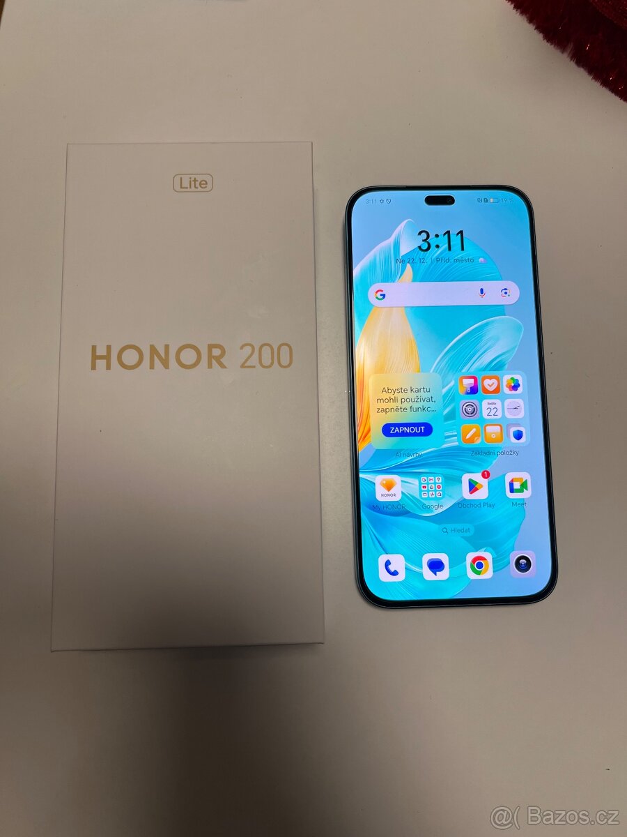 Honor 200 Lite, 8GB/256GB Cyan Lake TOP STAV pouze rozbalení