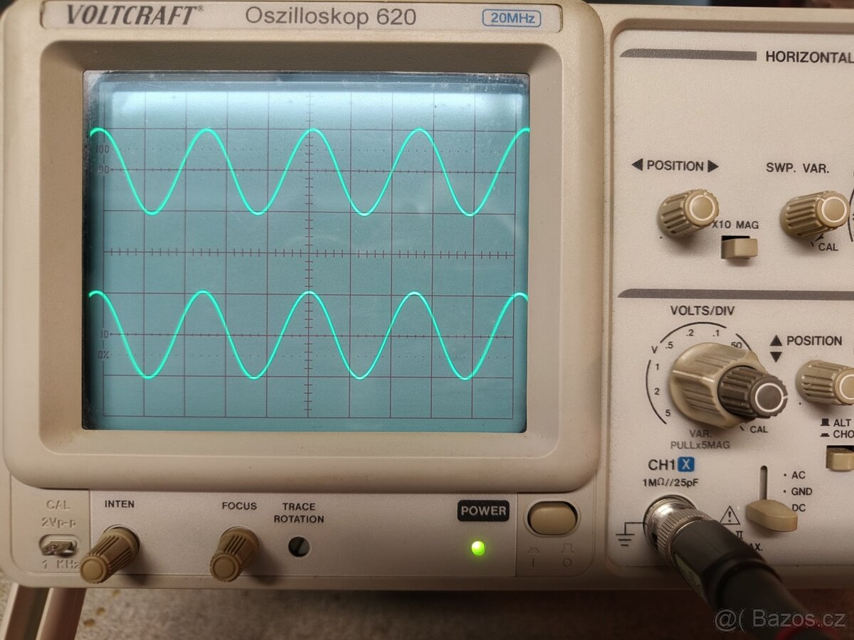 FUNKČNÍ ANALOGOVÝ OSCILOSKOP.