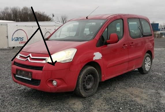 kryt nad nárazník Citroen Berlingo