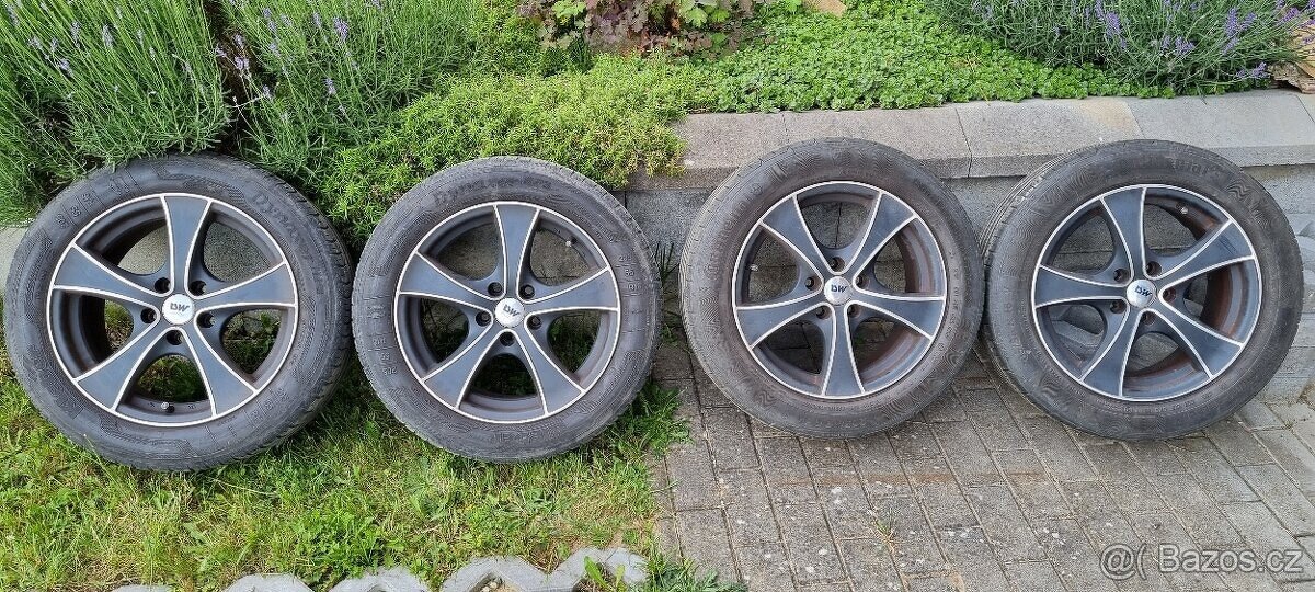 Alu kola RSW Ford 5x108 7x16 ET35 205/55r16 Continental let