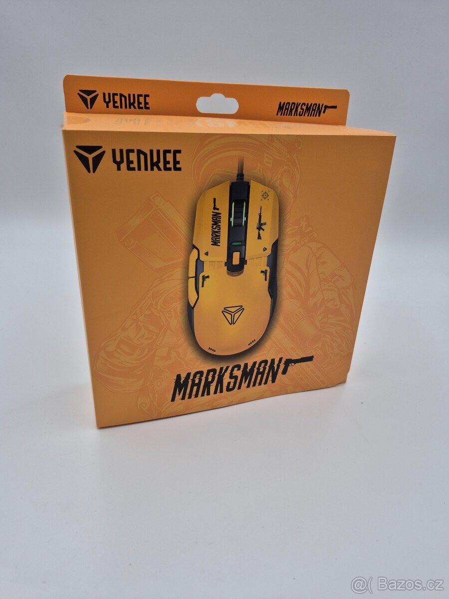 NOVÁ HERNÍ MYŠ YENKEE YMS 3600YW MARKSMAN USB