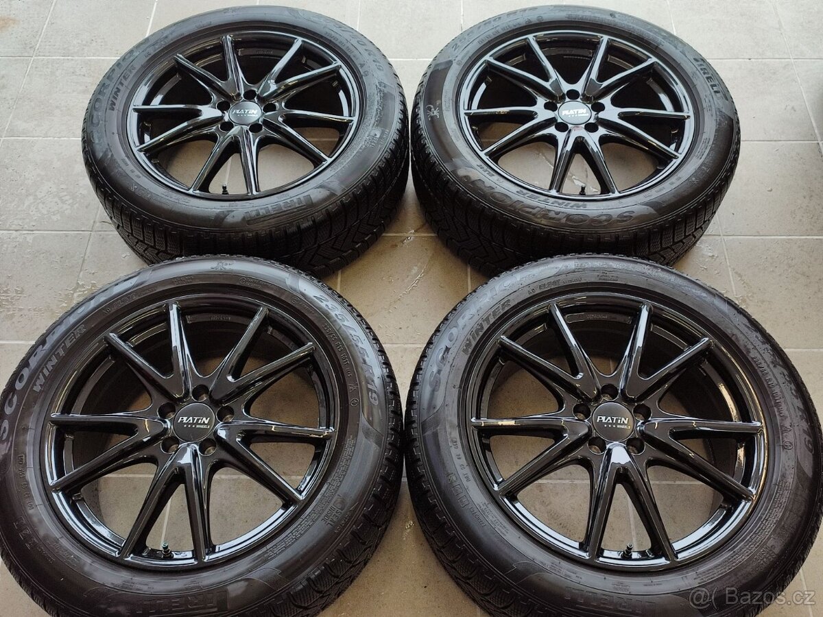 Zánovní zimní ALU komplet 19" 5x112 ET43 pneu Pirelli