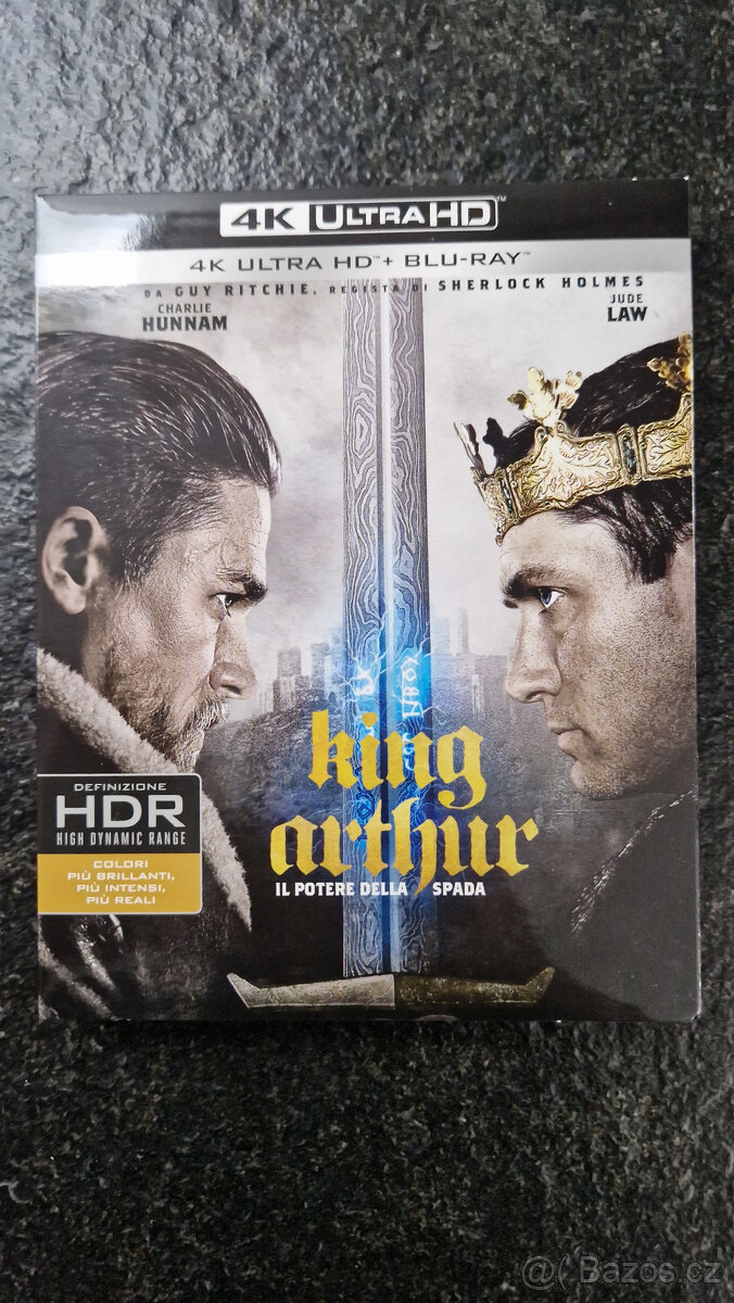 Blu-ray film King Arthur (v krabičce od 4K UHD)