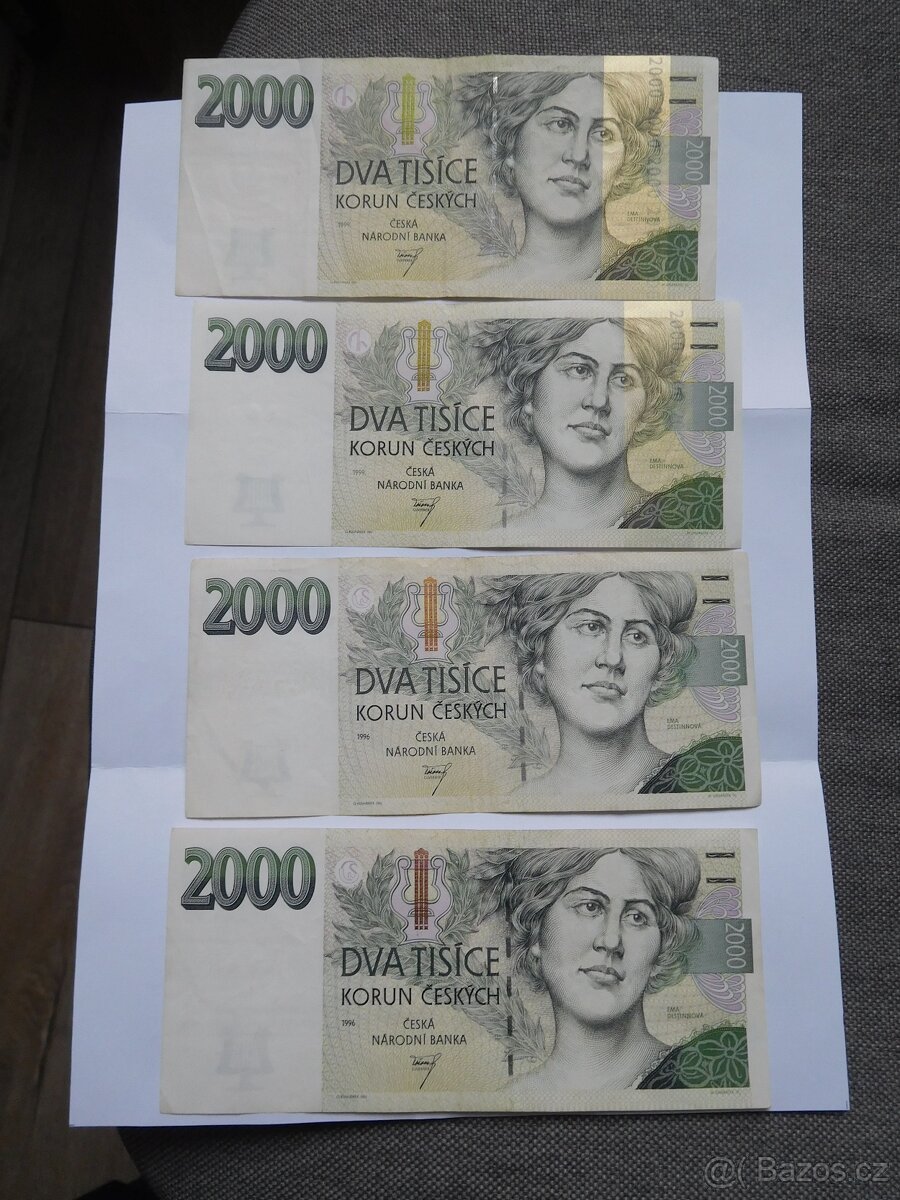 Bankovky 2000 - rok 1996 - 1999