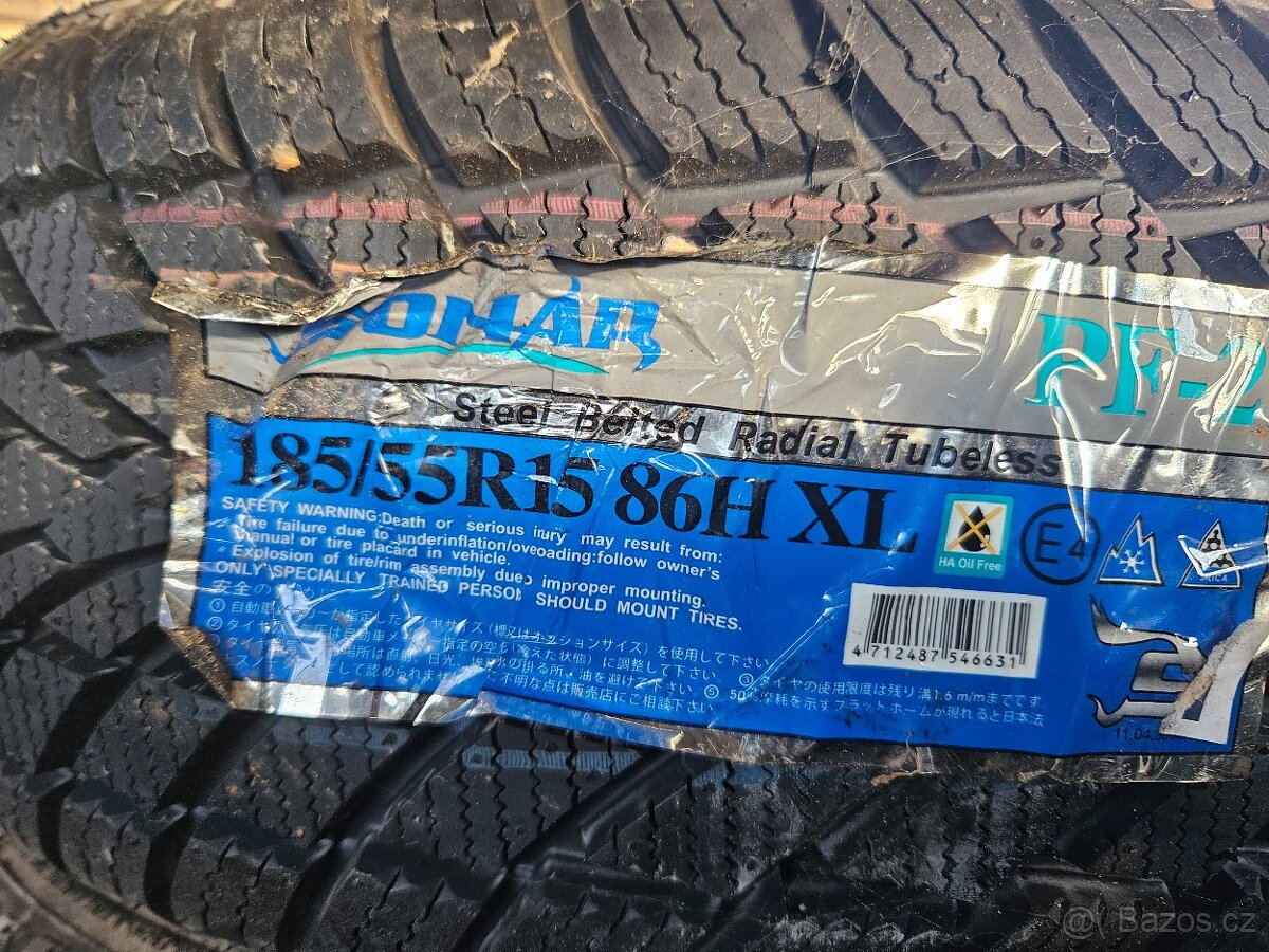 185/55 R15 86H XLSonar Powderhound PF-2  nové 4ks