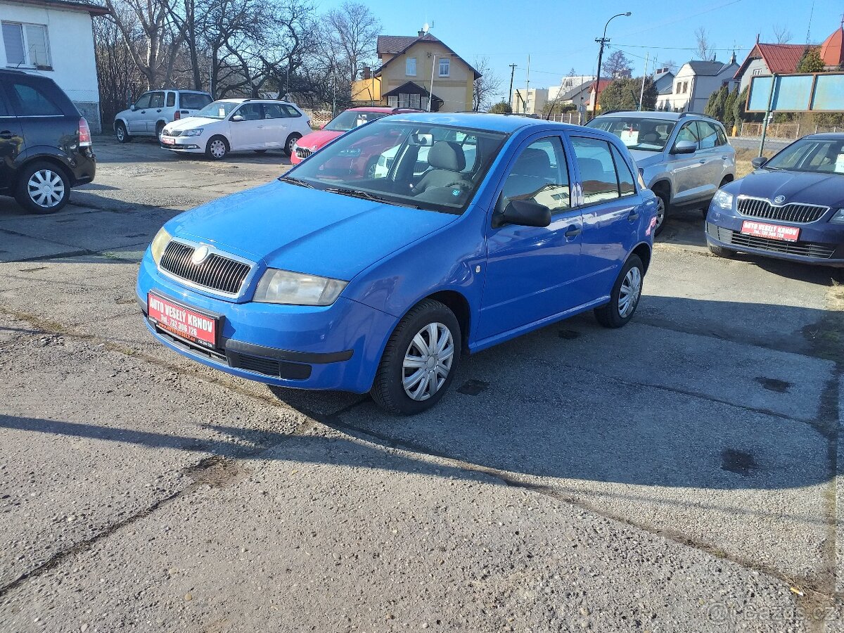 ŠKODA FABIA 1, HTp,,PLNĚ POJÍZDNÁ,NOVÉ ZIMNÍ OBUTÍ