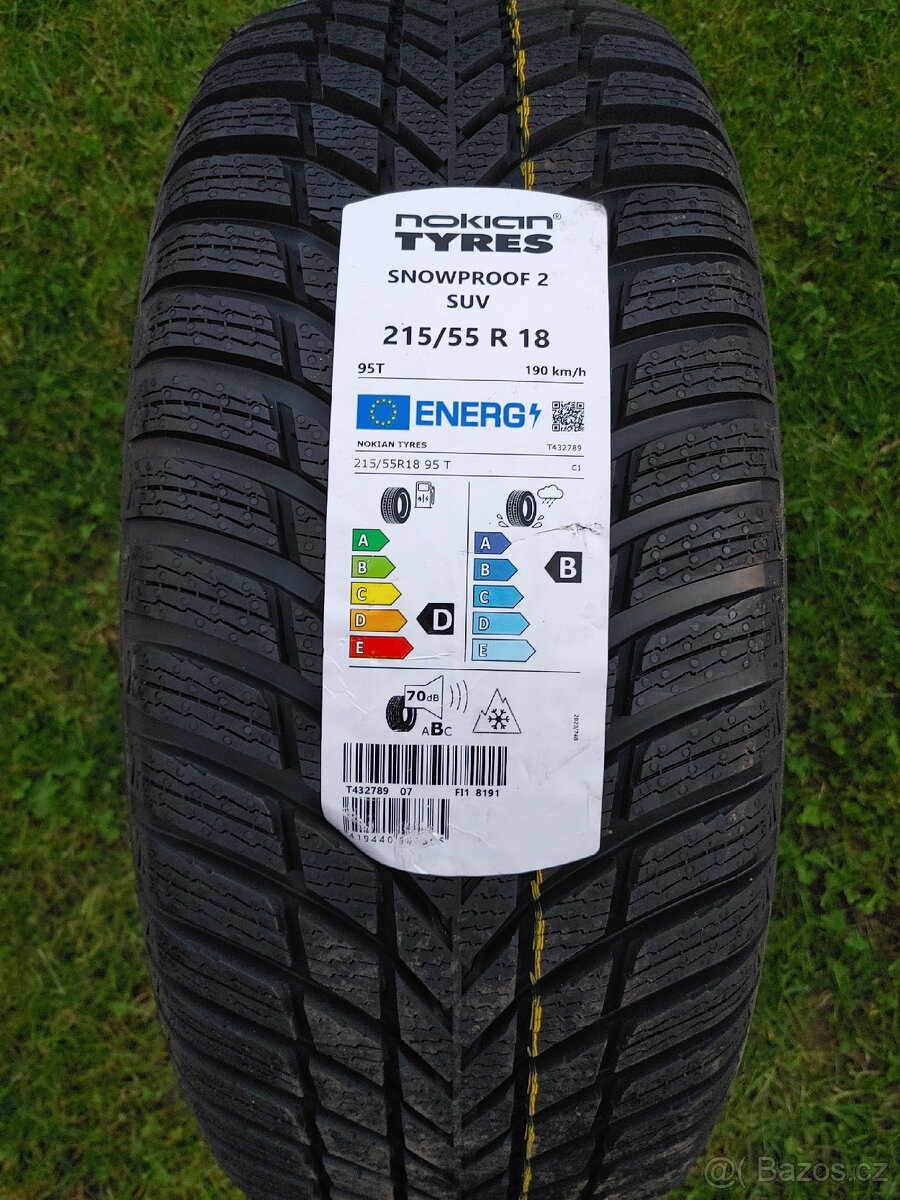 Nové zimní  pneu Nokian Snowproof 2 SUV 215/55 R18 4ks