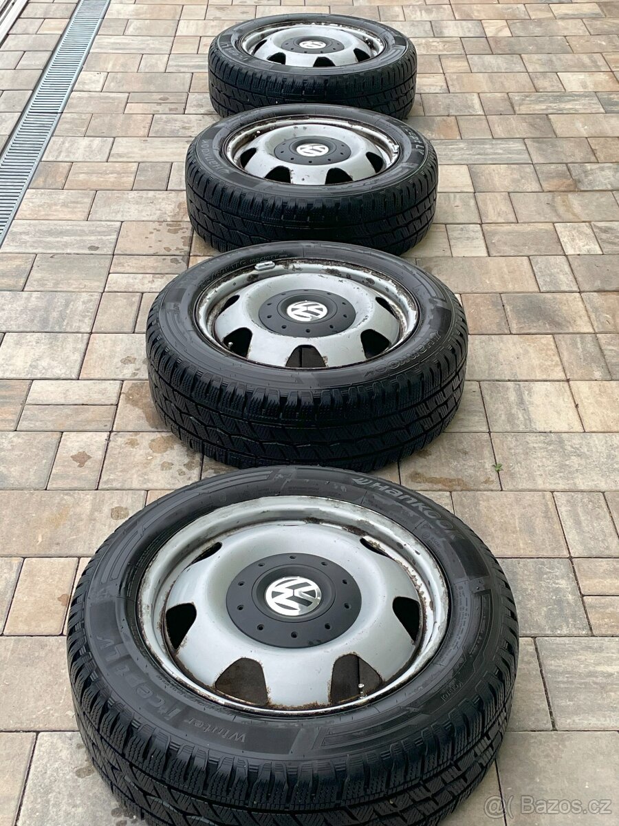 VW T5 T6 ZÁTĚŽOVÉ disky 215/60 R17 zimní kola HANKOOK 8,9mm