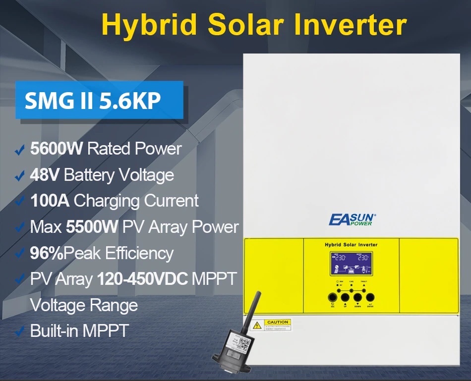 Fotovoltaický střídač, invertor MPPT 48V - 5.6KW