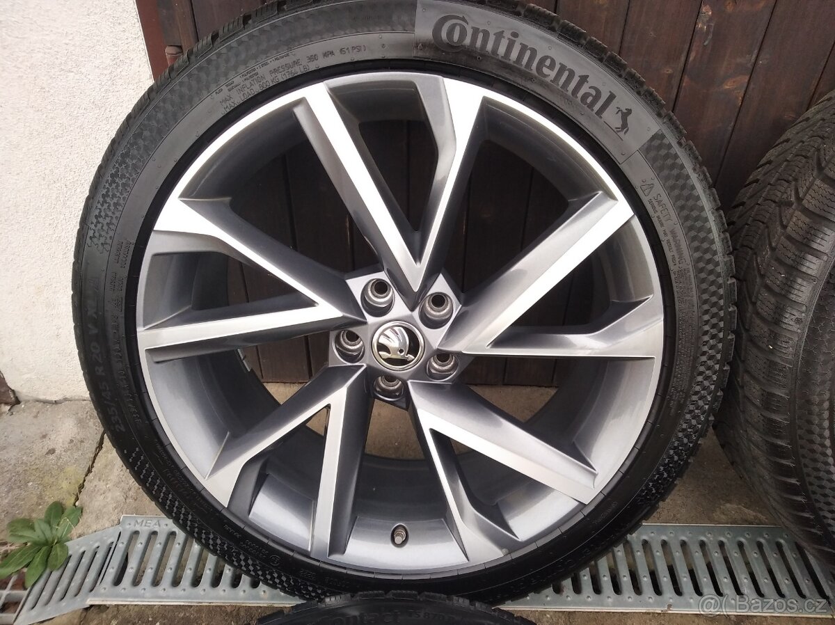 Zimní alu sada Škoda Kodiaq 20" 5x112