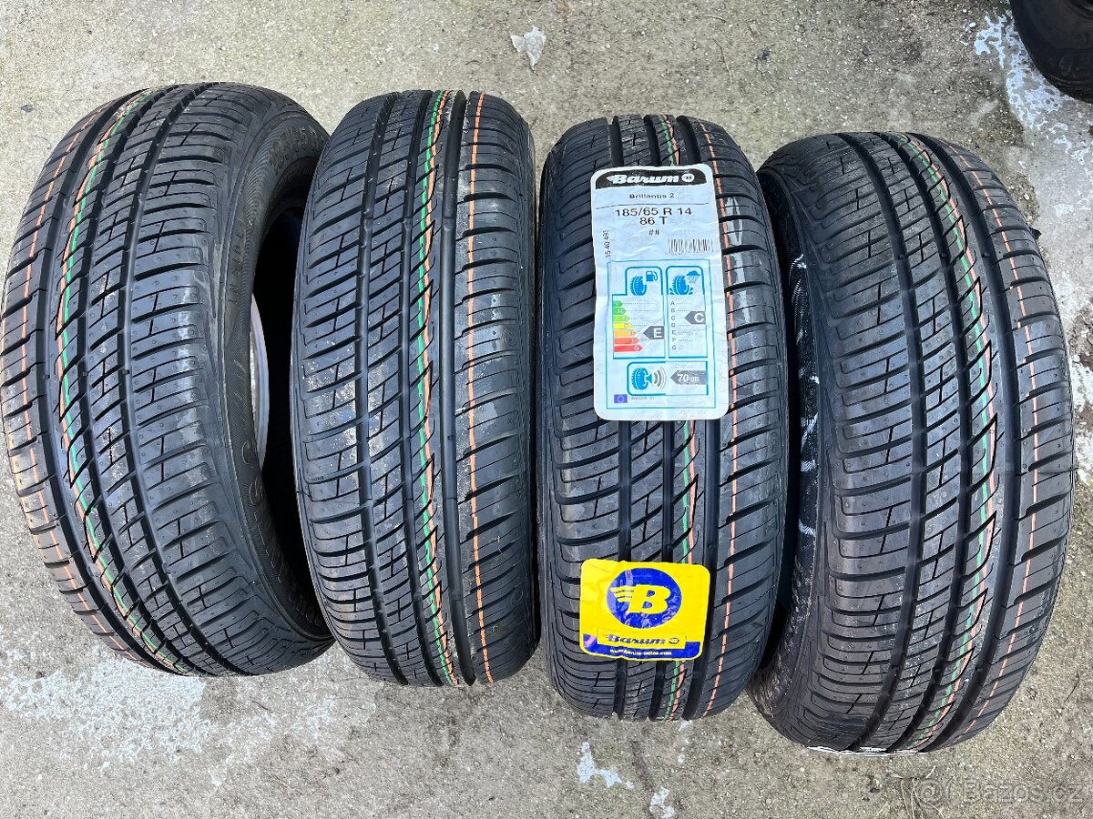 4x 185/65R14 86T, BARUM BRILLANTIS 2, LETNÍ, NOVÉ