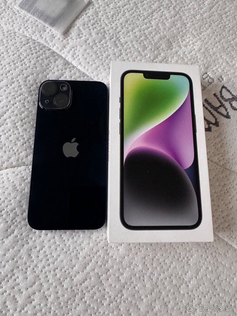 Prodám iPhone 14 128 GB modročerný Top stav