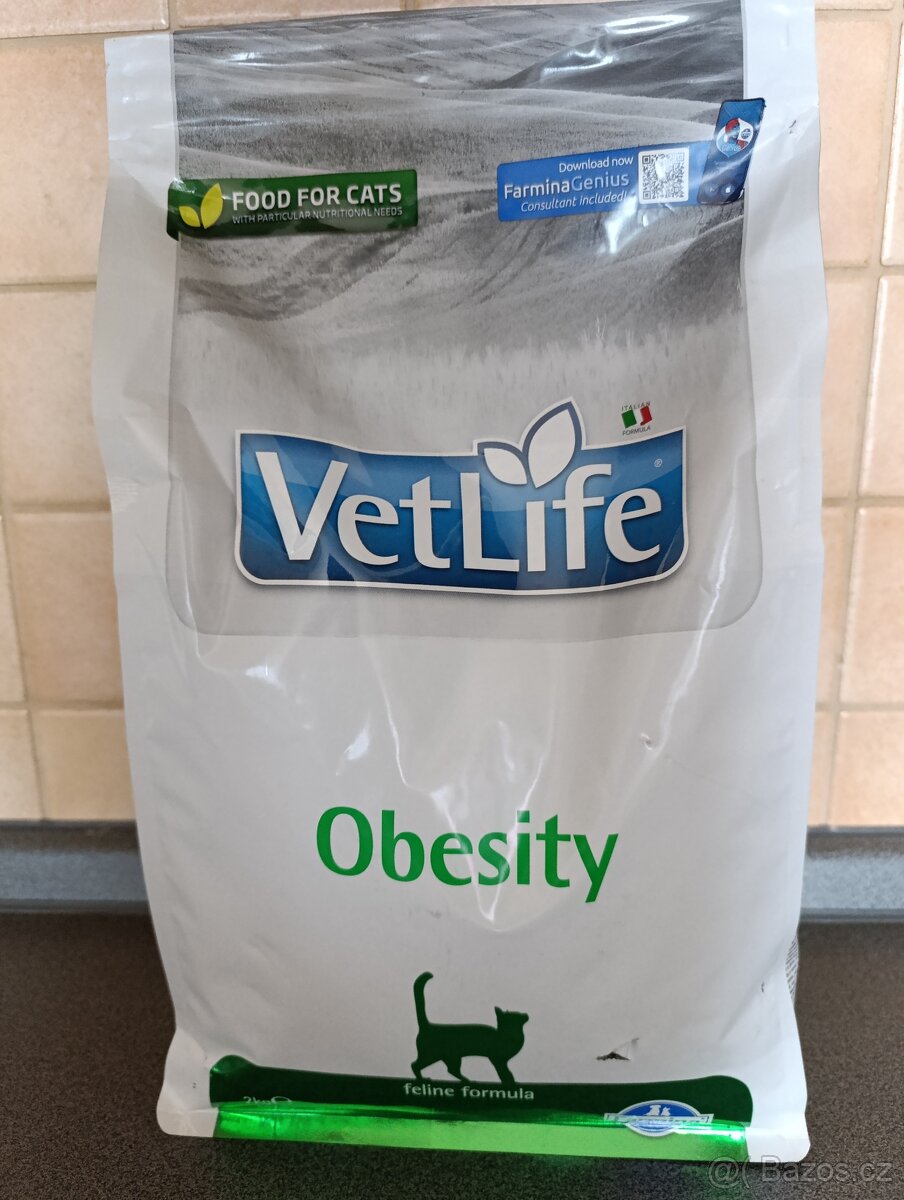 Granule pro kočky-Vet Life Obezity Cat