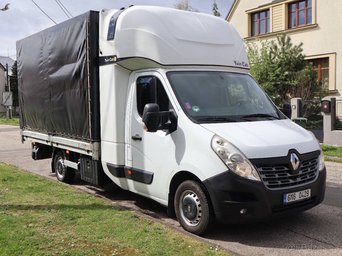 Renault Master 2.3 DCI Twin Cab, Valník, Plachtový, rv.2018