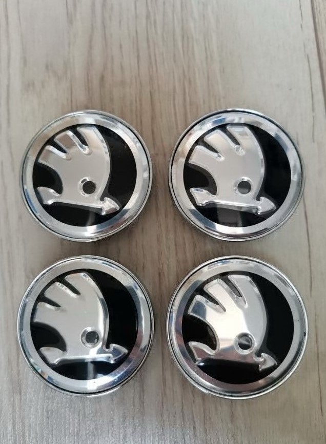 60 mm Skoda stredove krytky poklicky loga