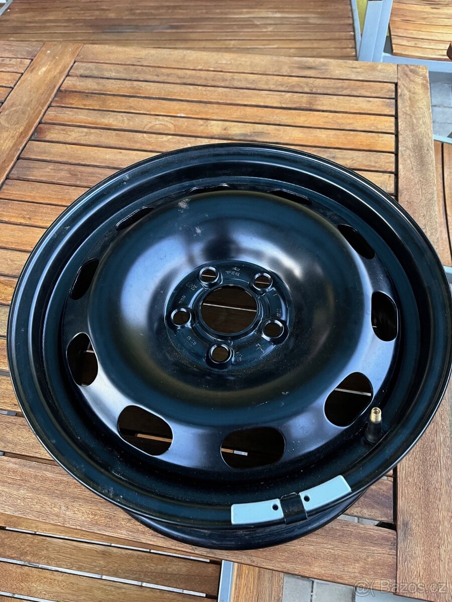 Plechový disk 15" 5x112 - rezervní kolo na VW, Škoda, Audi