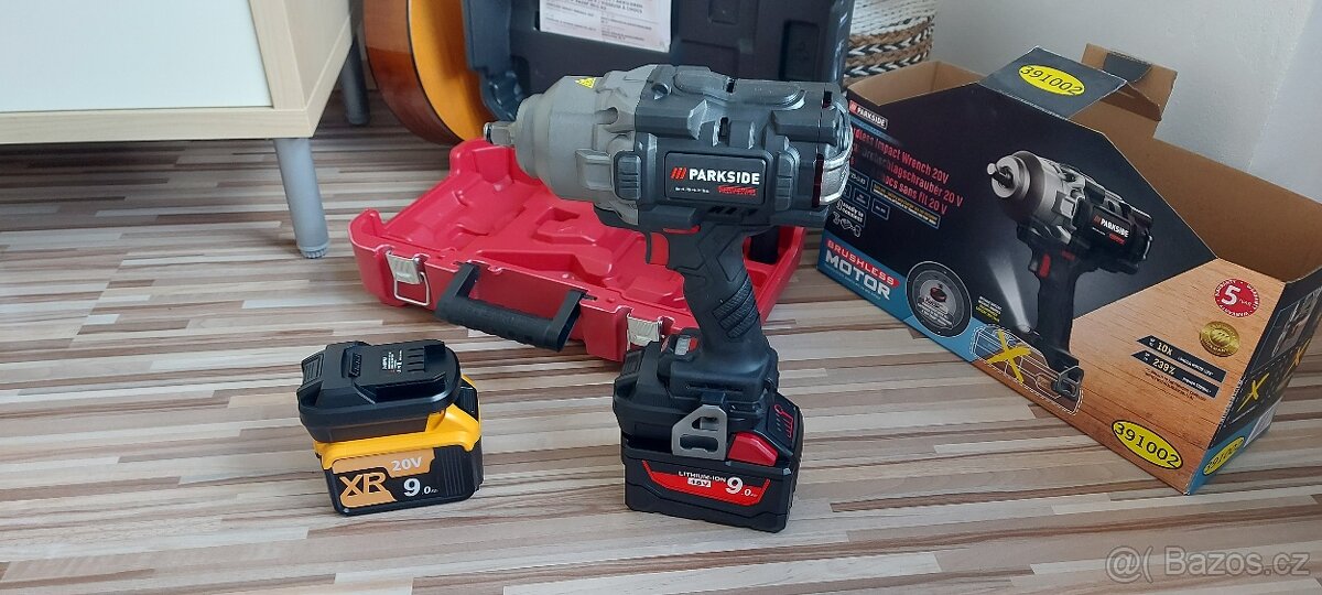 Aku Parkside nářadí, redukce pro Aku Milwaukee M18V-TOP