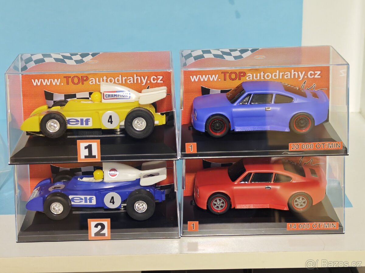 Autíčka na autodráhu Ites, Carrera, scalextric atd