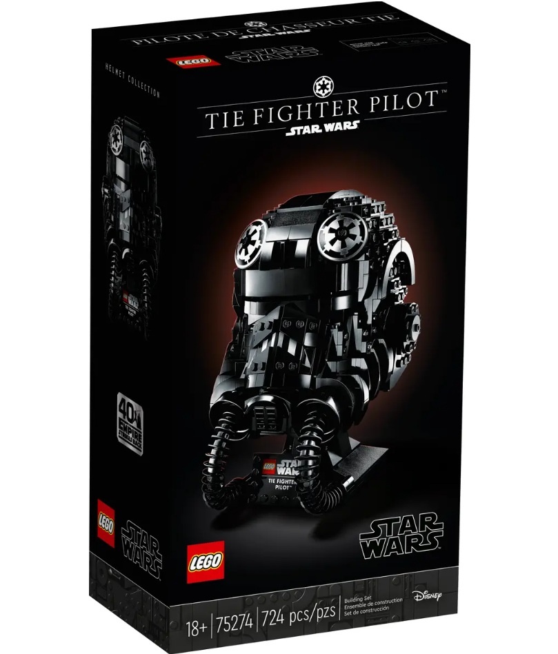 LEGO TIE Fighter Pilot Helmet 75274 - NOVÉ