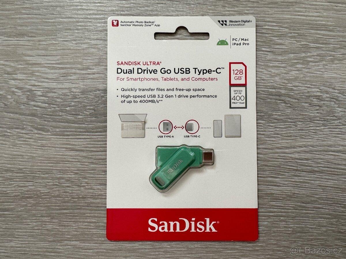 SanDisk Dual Drive Go 128Gb - Flash Disk