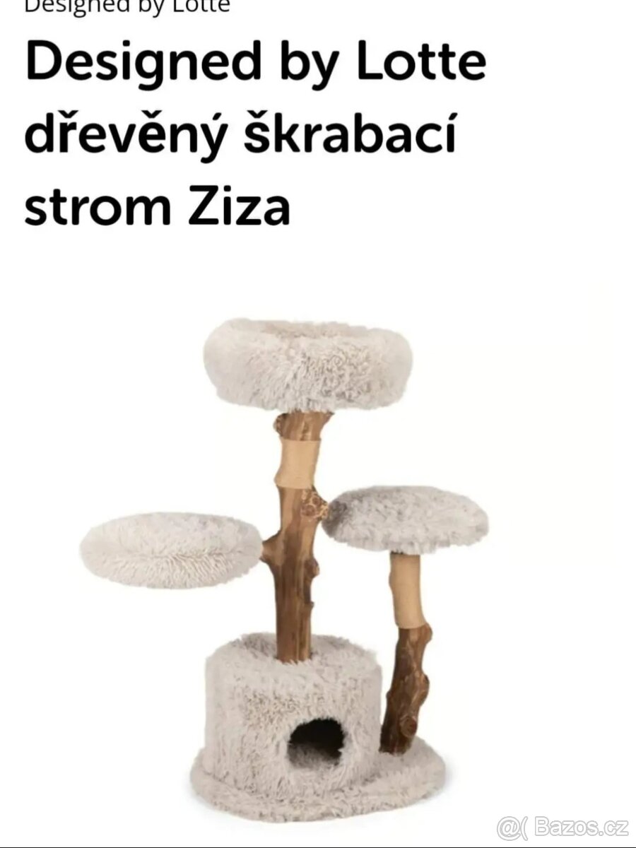 Dřevěný škrabací strom Ziza