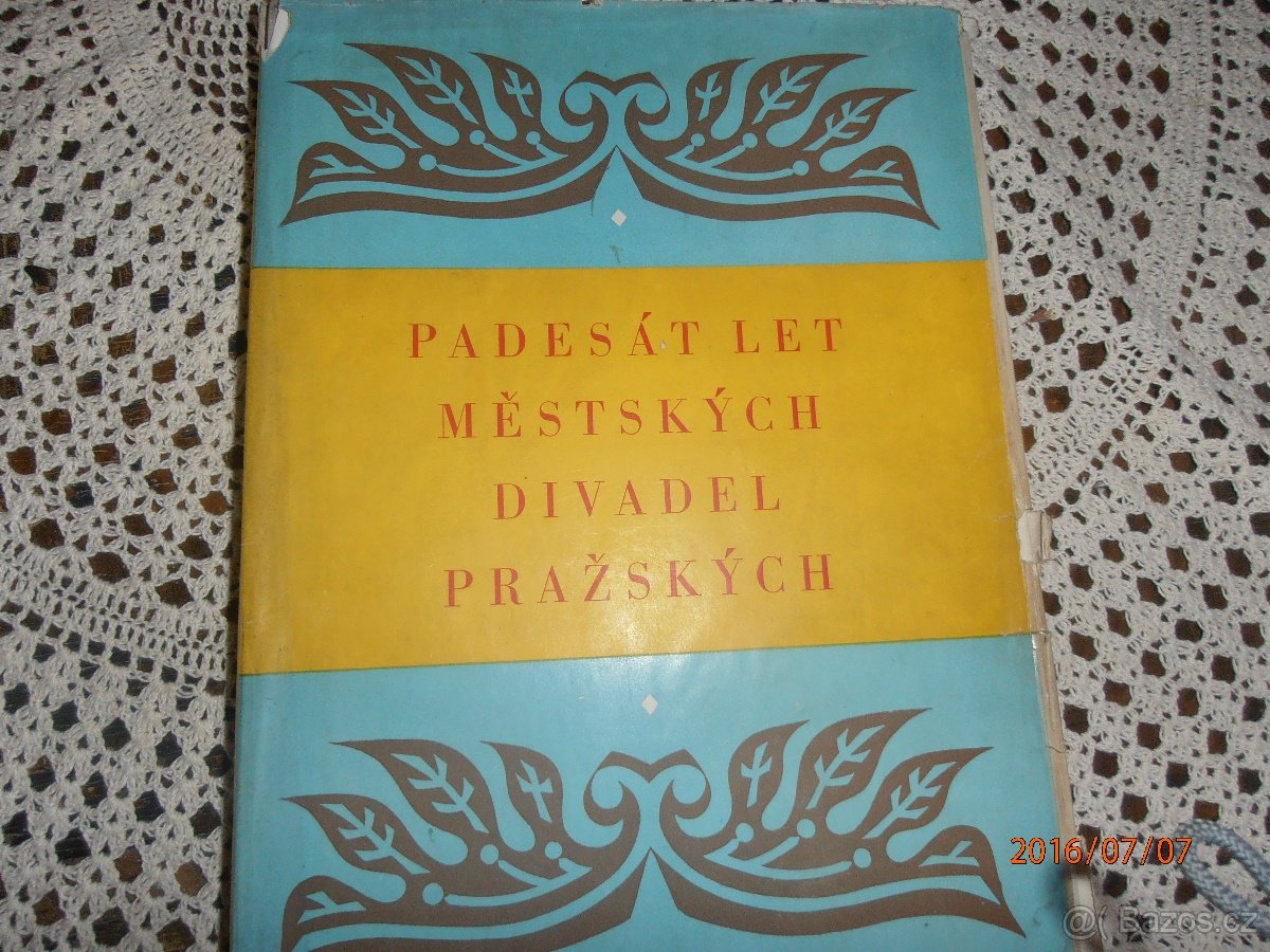 Kniha Padesát let městských divadel Pražských