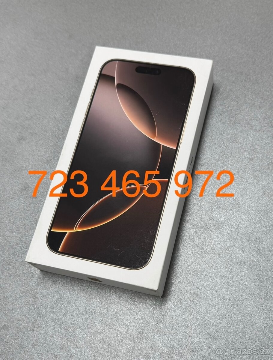 iPhone 16 Pro Max 256gb zlatý pouštní titan nový