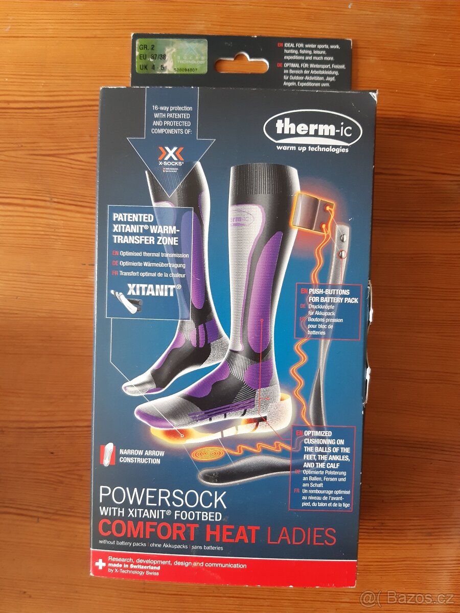 Powersock comfort heat dámská vyhřívací ponožka Therm-ic