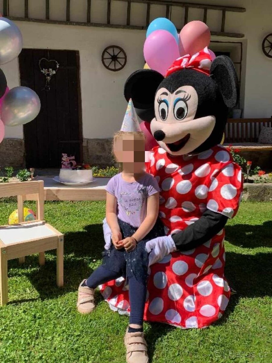 Minnie maskot, kostým, karneval,dětský den, oslavy