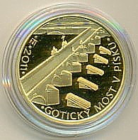 5000 Kč 2011 Gotický most v Písku Proof 1/2UNCE Au