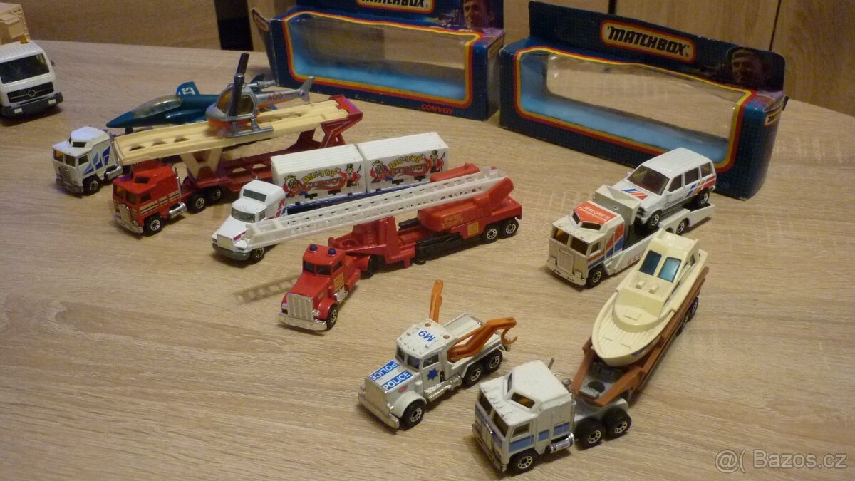 MATCHBOX CY- KAMIONY - VELMI PĚKNÉ AŽ PO TOP STAVY 2X - KRAB