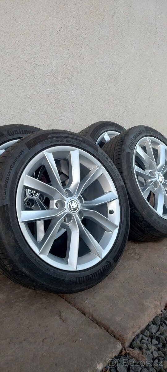 Alu kola 18" 5x112 235/45/r18 Original Škoda TOP