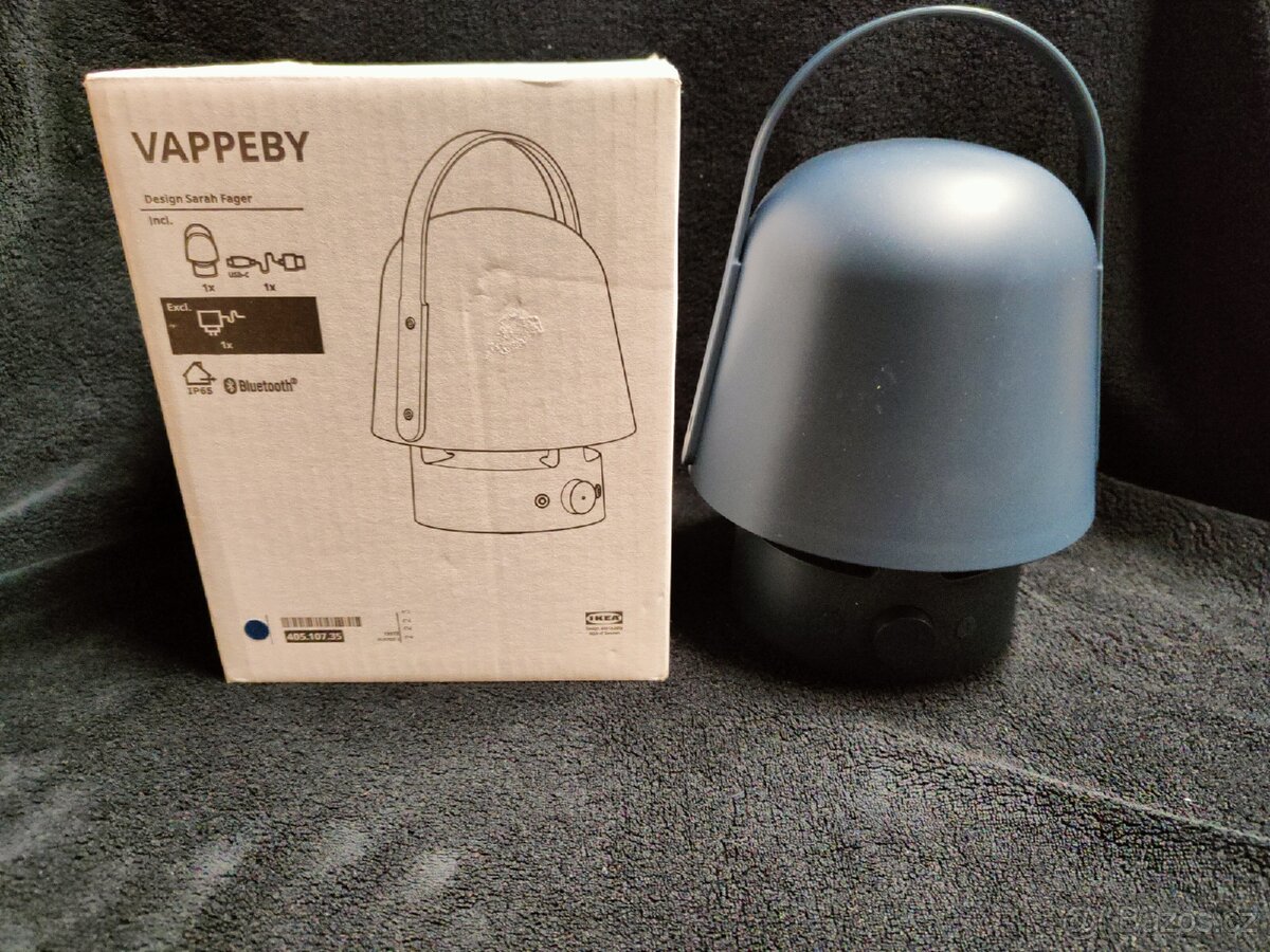 Lampa s bluetooth reproduktorem ikea