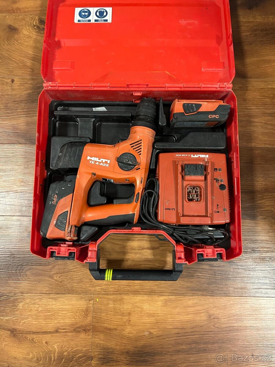 Hilti set Akumulátorové vrtací kladivo TE 4-A22