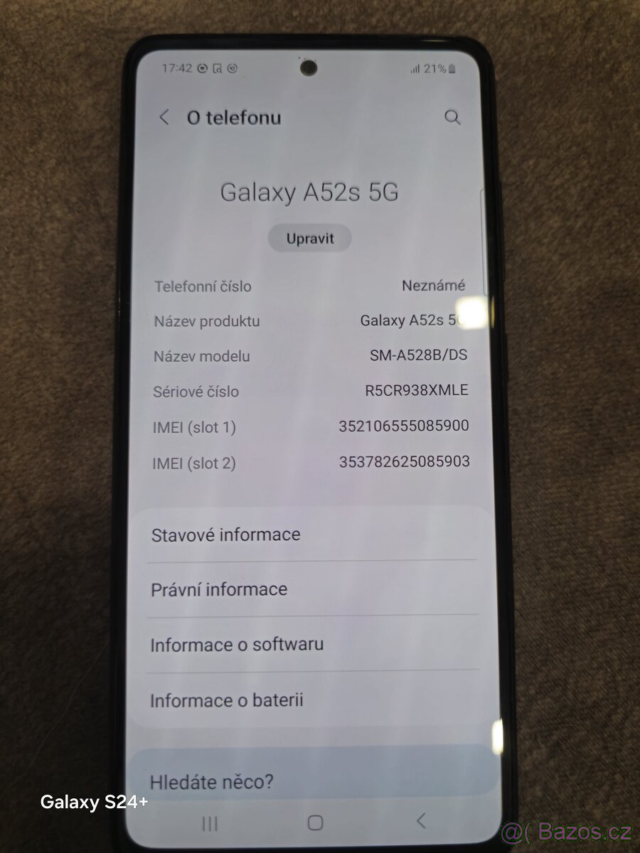 Prodám Samsung Galaxy A52s 5G