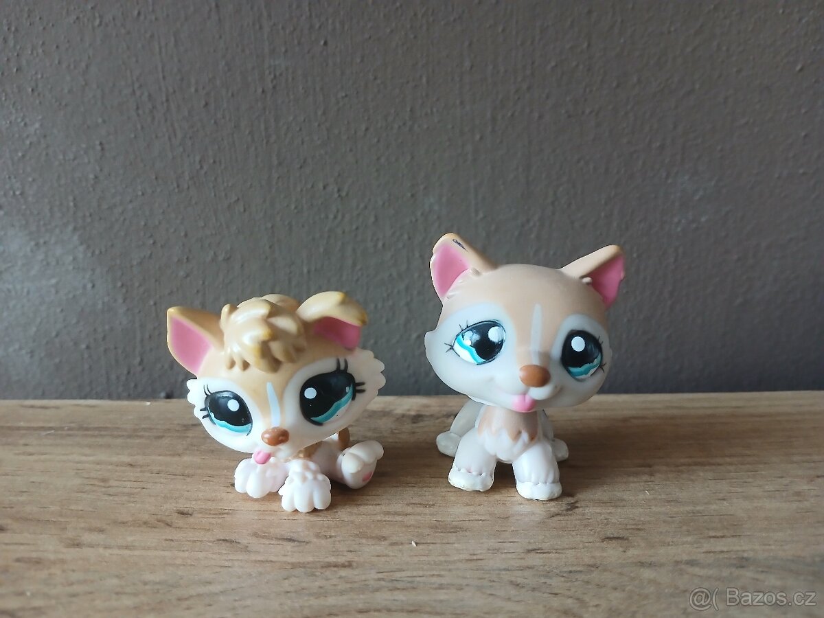 Littlest pet shop set Husky a štěně