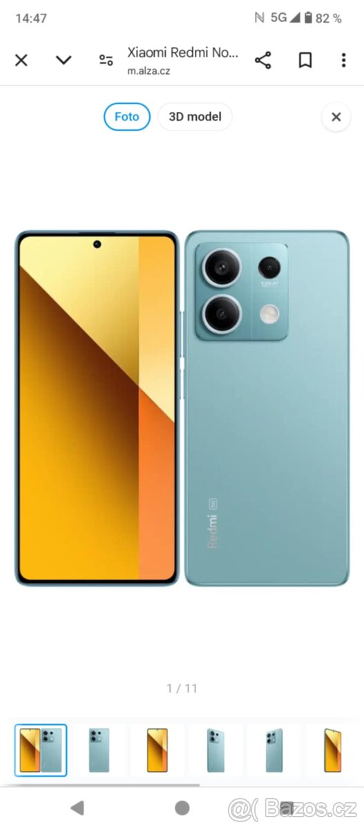 Nový Telefon Xiaomi Redmi Note 13 5G 8GB/256GB Modrý