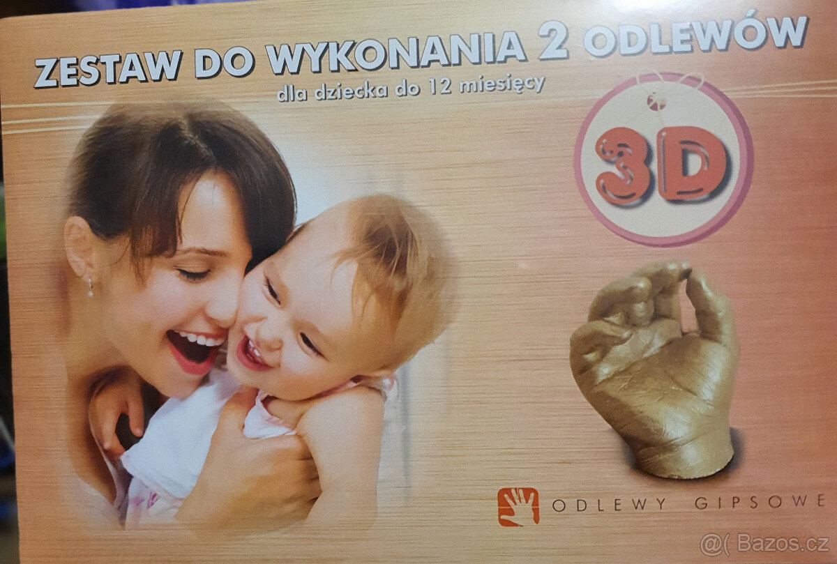 3D Baby 2 odlitky děti do 12 měsíců