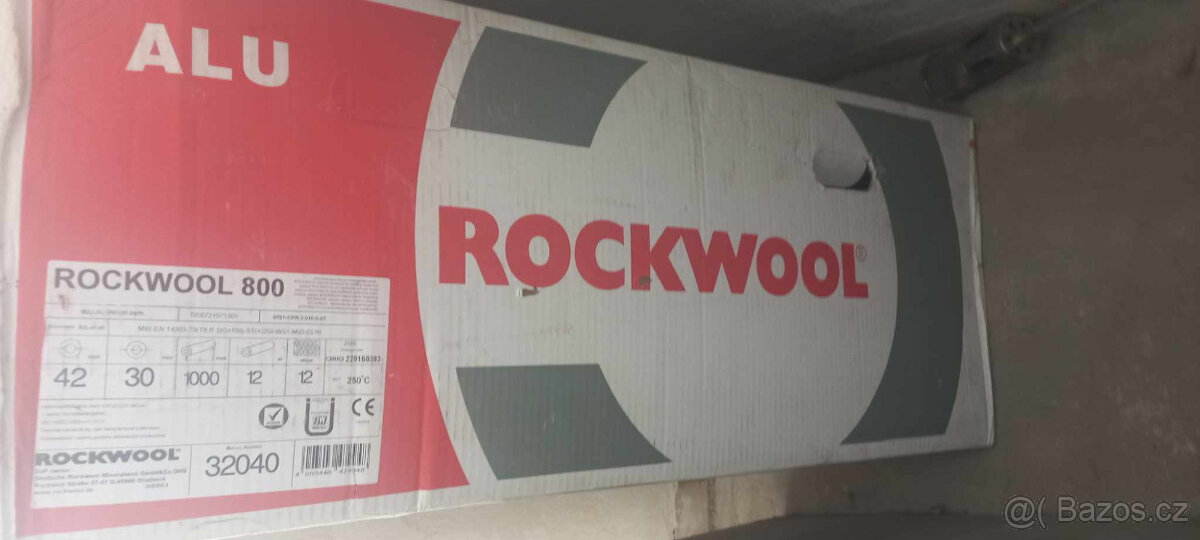 potrubní izolační pouzdro rockwool 800 nové