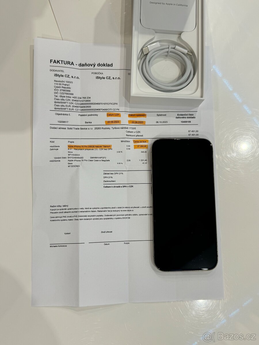 iPhone 15 Pro 256 GB