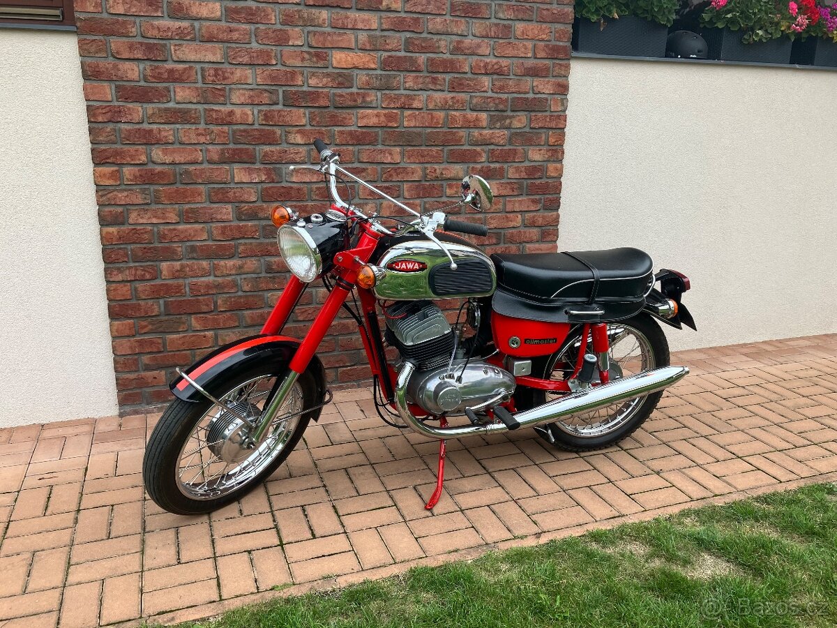 JAWA 350 CALIFORNIAN-PŮVODNÍ DOKLADY A SPZ 1970