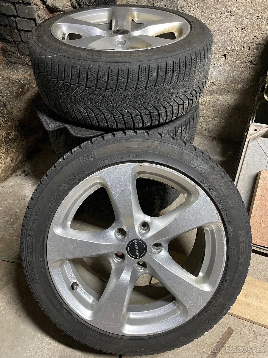 Alu kola Borbet a zimni pneu 235/45 r17