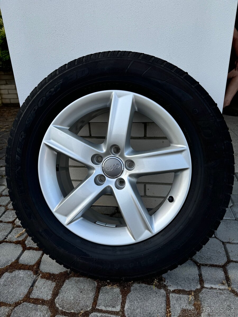 Originální ALU disky Audi Q5 (vč. zimní pneu) - 235/65 R17