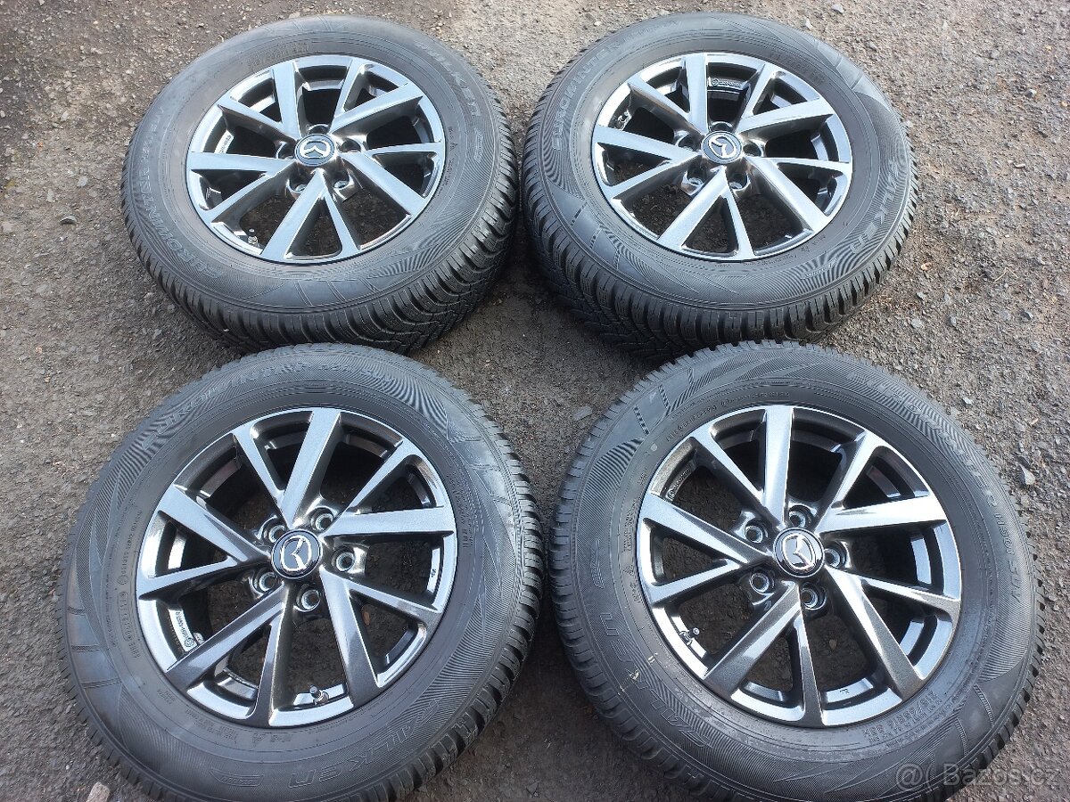 Prodám sadu Orig ALU kol Mazda 215/65R16 zimní