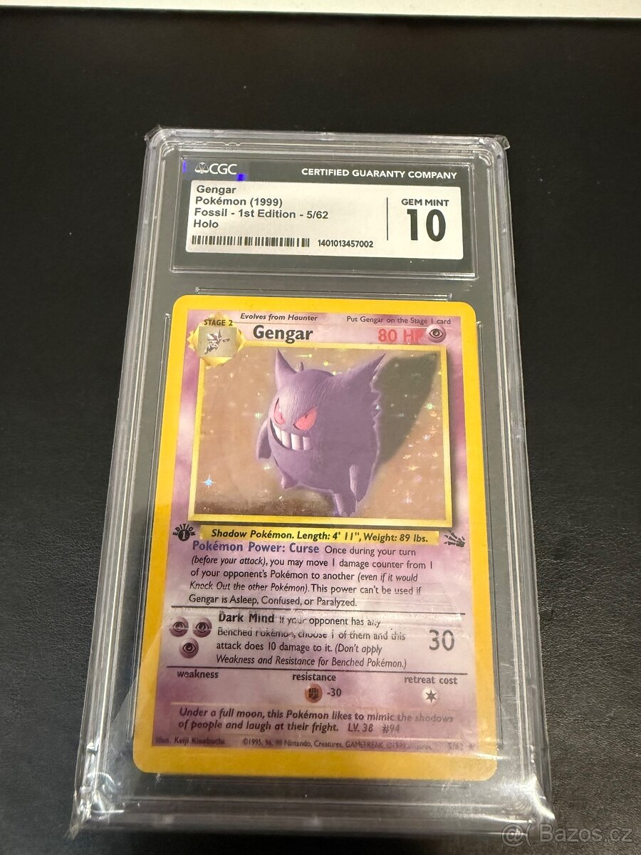 Gengar Holo 1st edition 1999 CGC 10