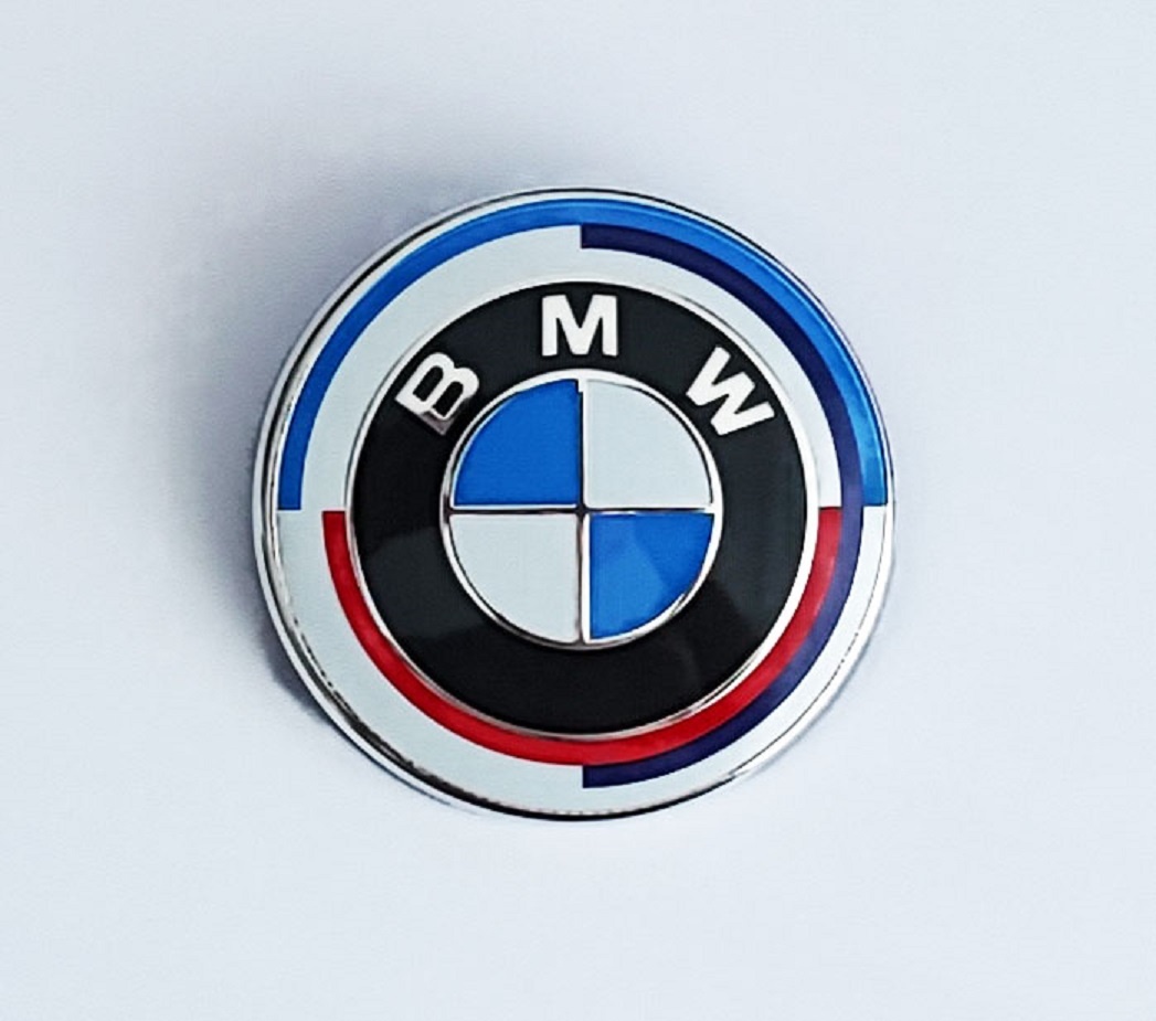 BMW přední i zadní znak 50th Anniversary 82mm