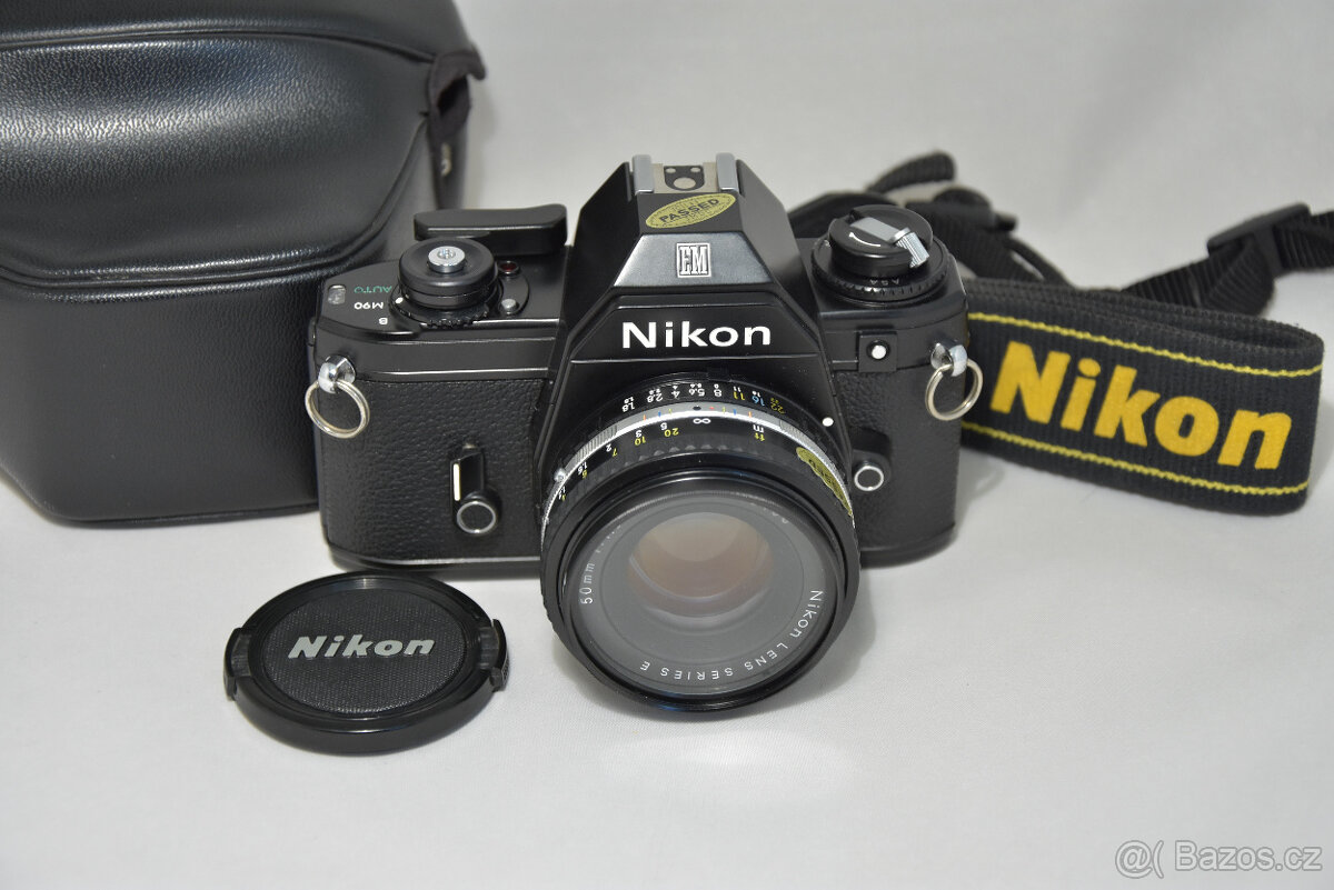 NIKON EM + NIKON 50/1,8 ......TOP STAV.