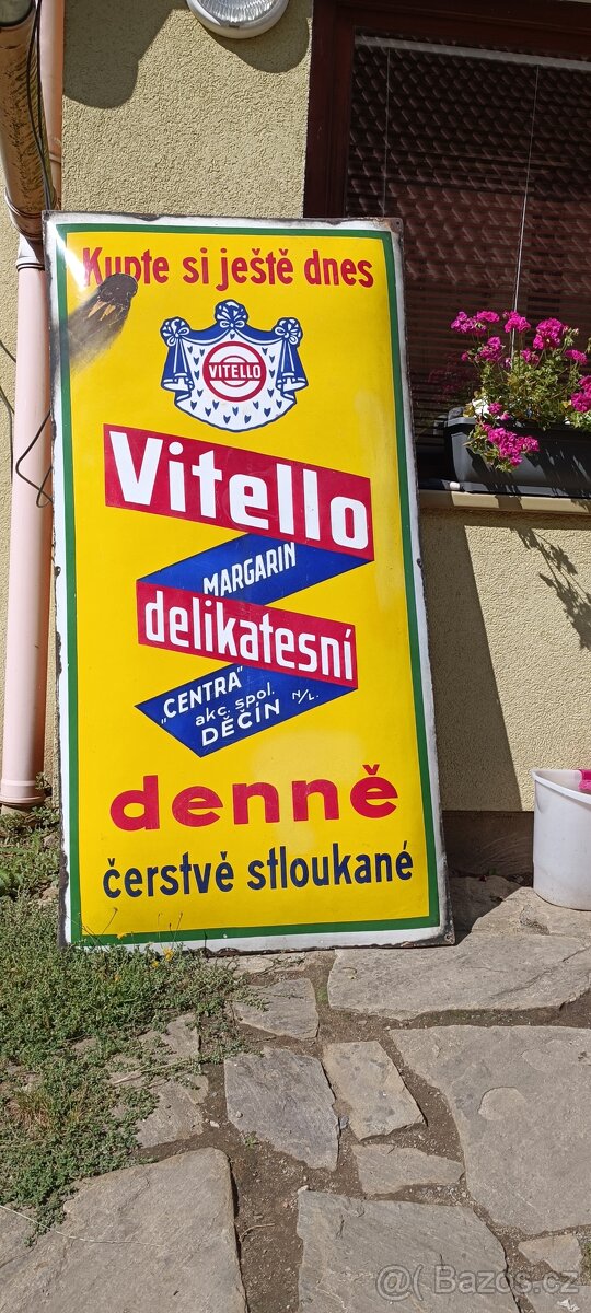 Stará reklamní cedule 160cm