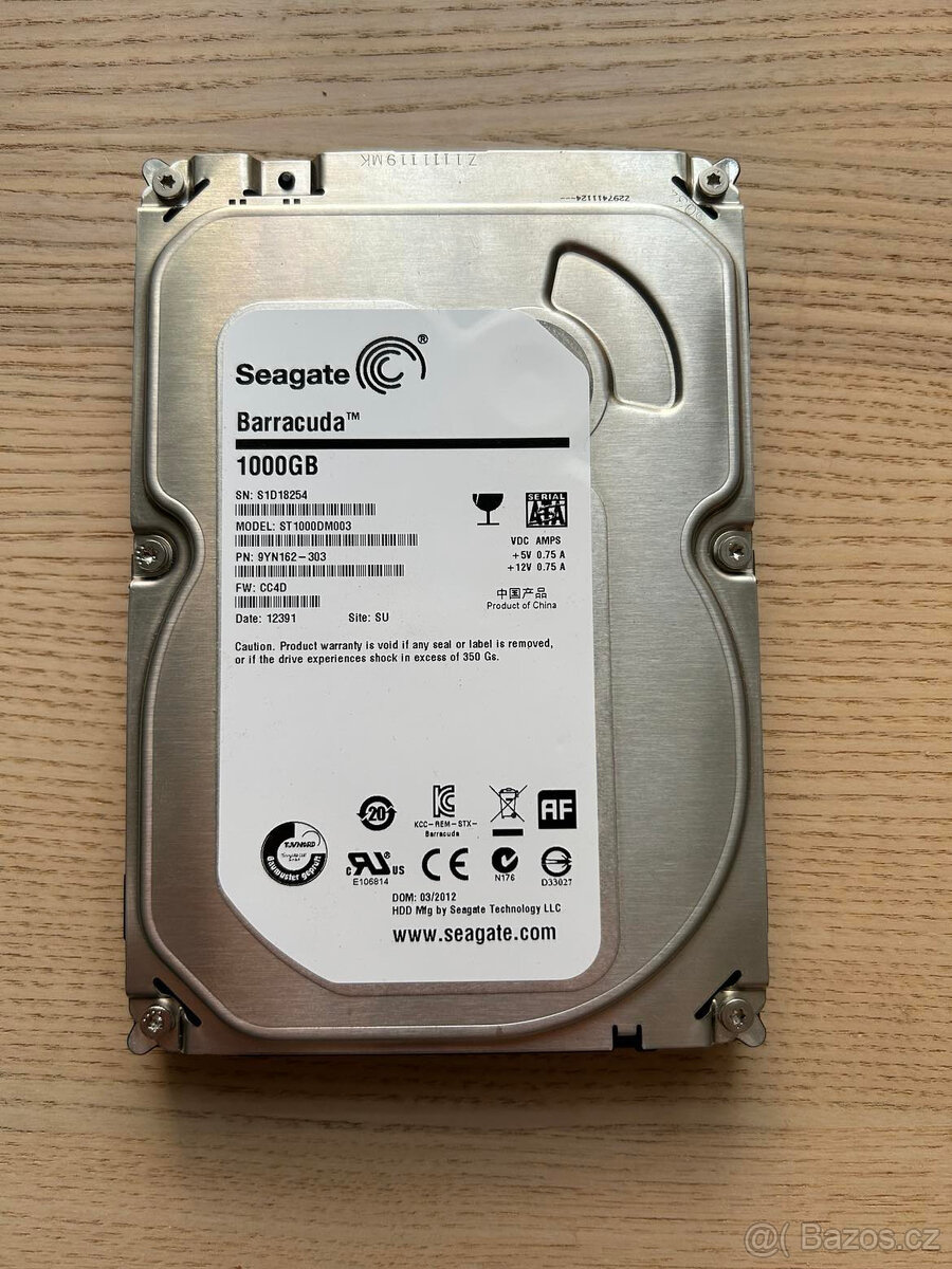 Seagate ST1000DM003-9YN162 3,5" 1 TB