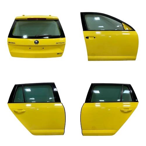 Všechny dveře žlutá barva LF1F Škoda Octavia 3 RS kombi 201